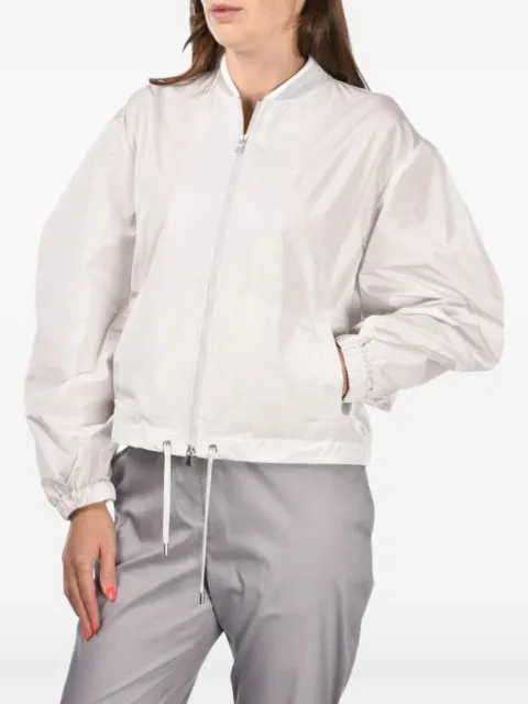 Gran Sasso balloon-sleeve zip-front bomber jacket