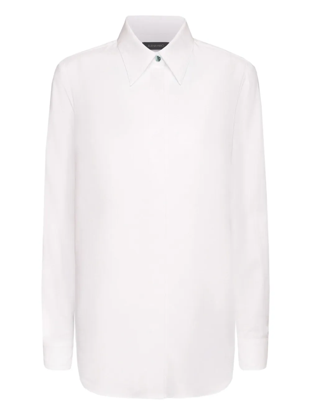 ELENA MIRO` long-sleeve button-down shirt | White | Image 1