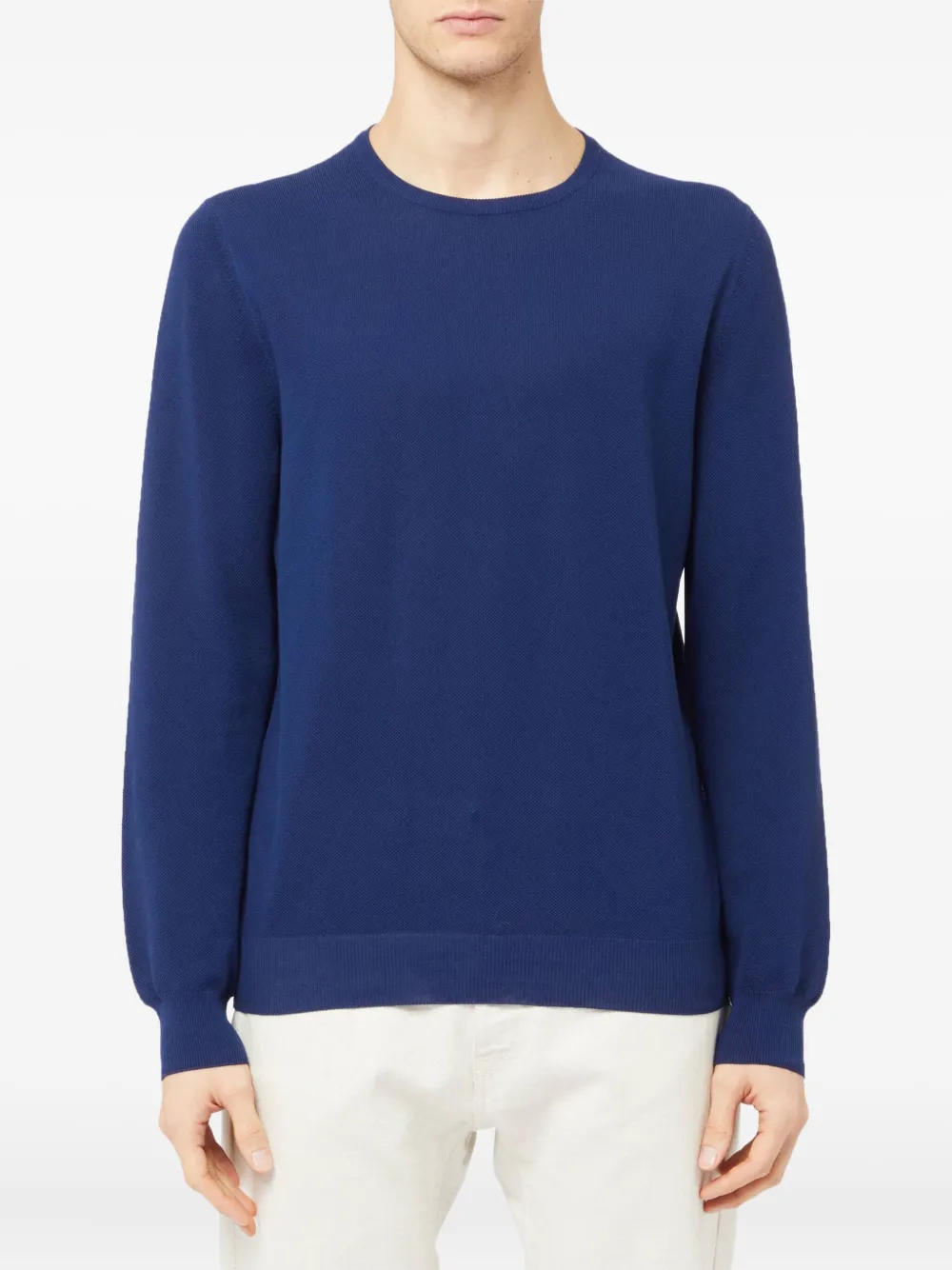 cotton crew-neck sweater