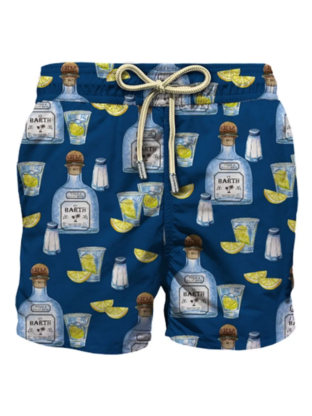 MC2 Saint Barth Zwembroek met grafische print Blauw
