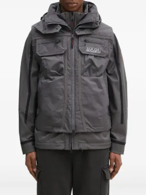NAPAPIJRI フード付きアウターウェア Napapijri Rainforest Winter jacket in black | ASOS