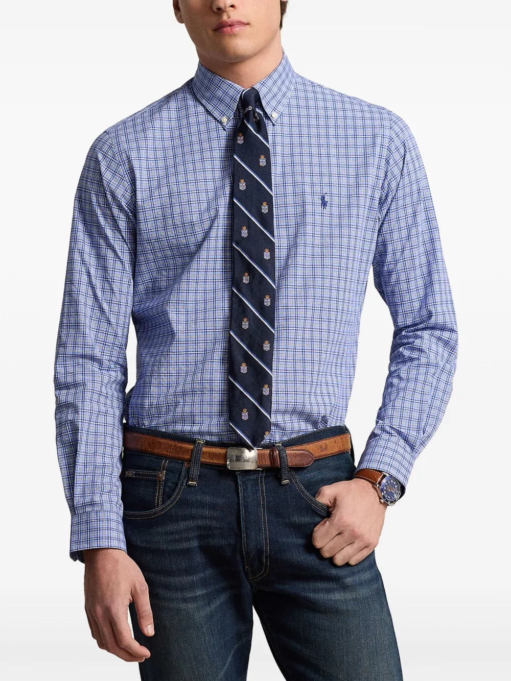 Polo Ralph Lauren Geruit overhemd Blauw