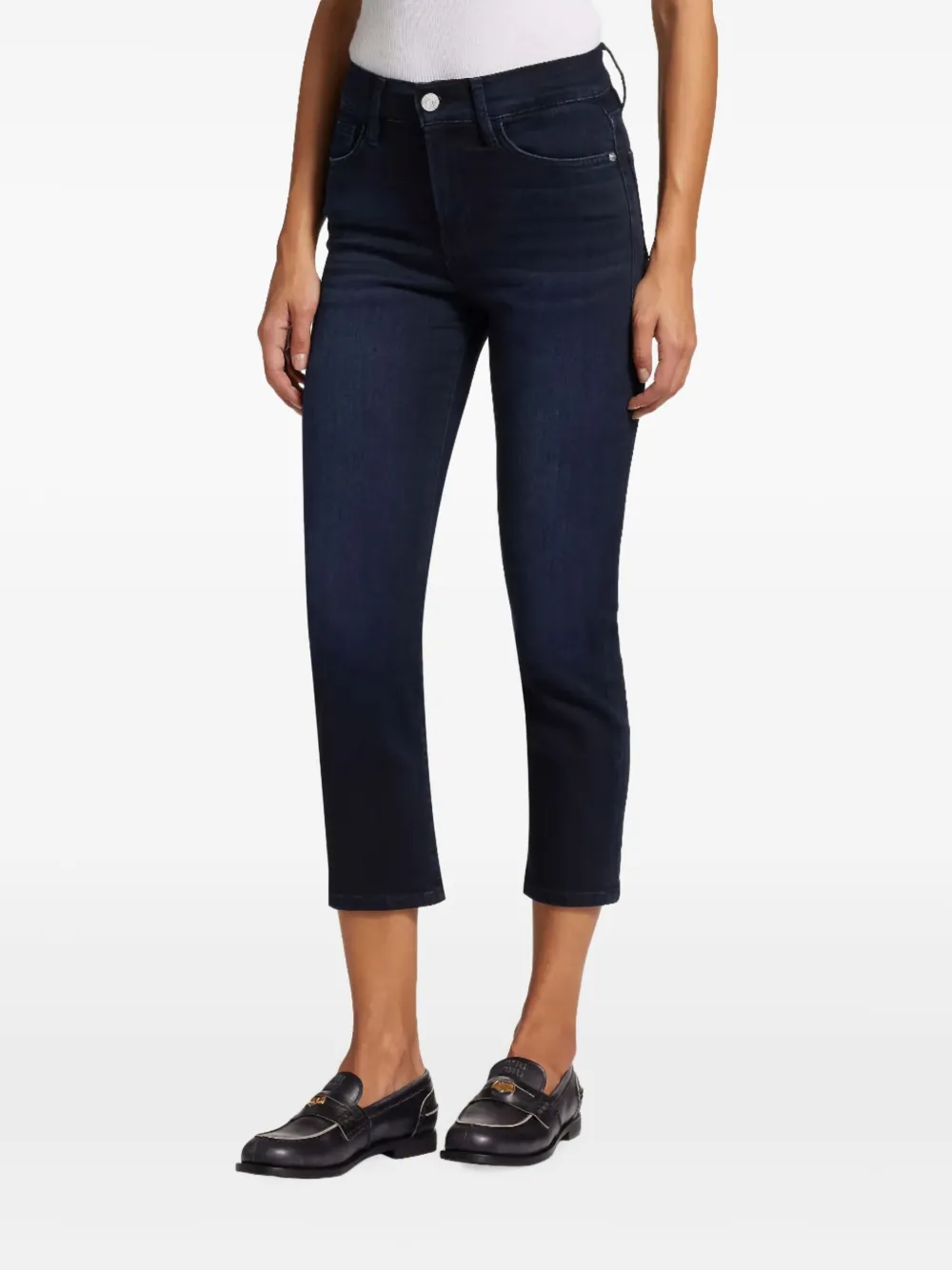 FRAME Cropped jeans Blauw