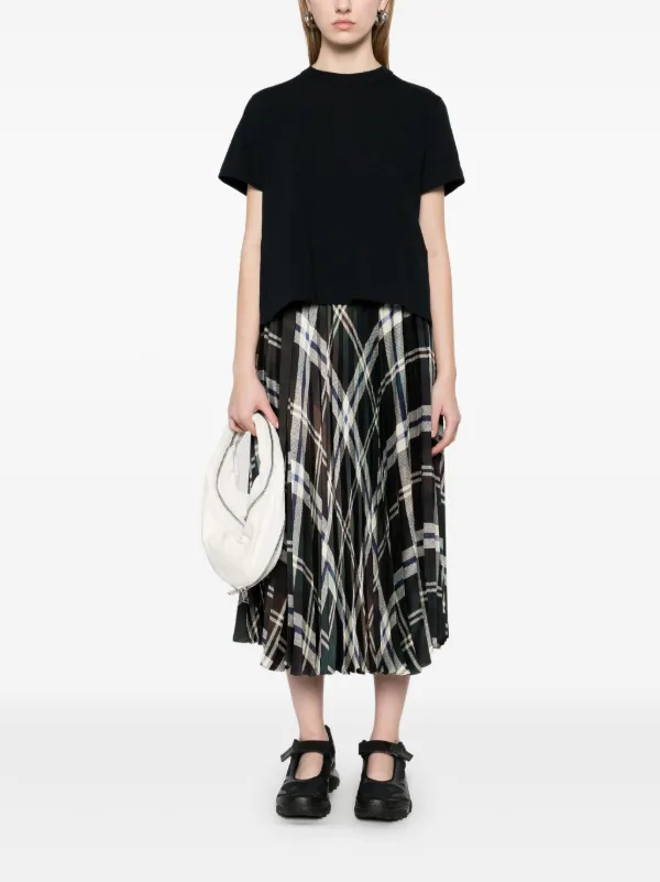 Sacai Panelled T-shirt | Blue | FARFETCH