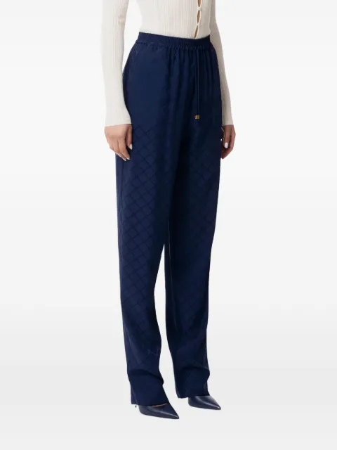 Elisabetta Franchi diamond jacquard trousers 