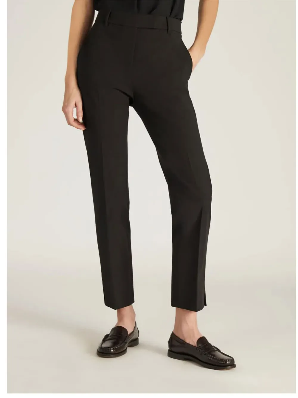 Incotex Trousers With Back Pockets And Belt Loops In Black