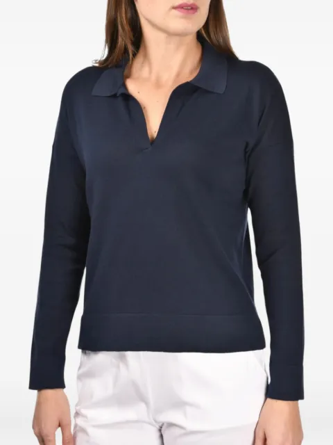 Gran Sasso polo-neck cotton top