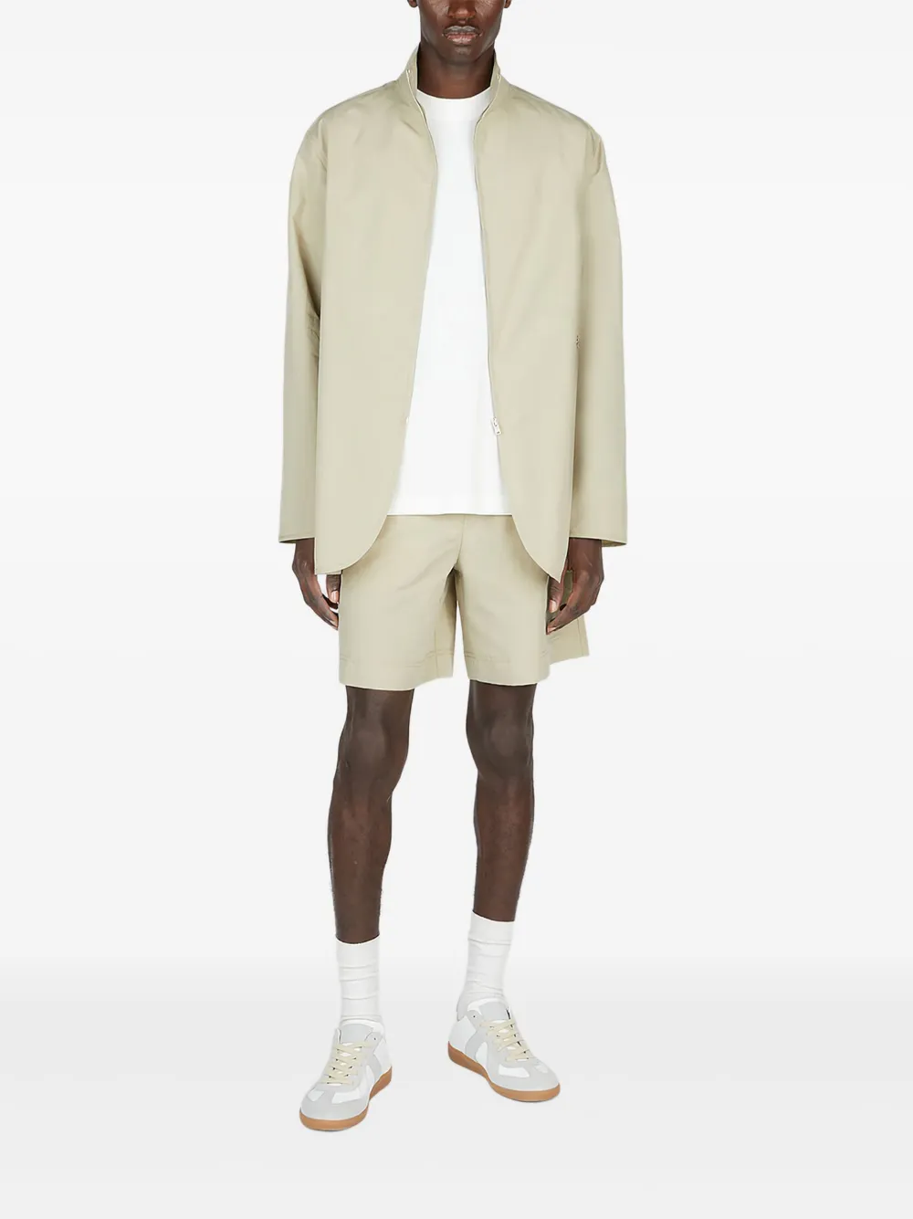 Diomene high-neck embroidered jacket | Shirt Jackets | Image 2