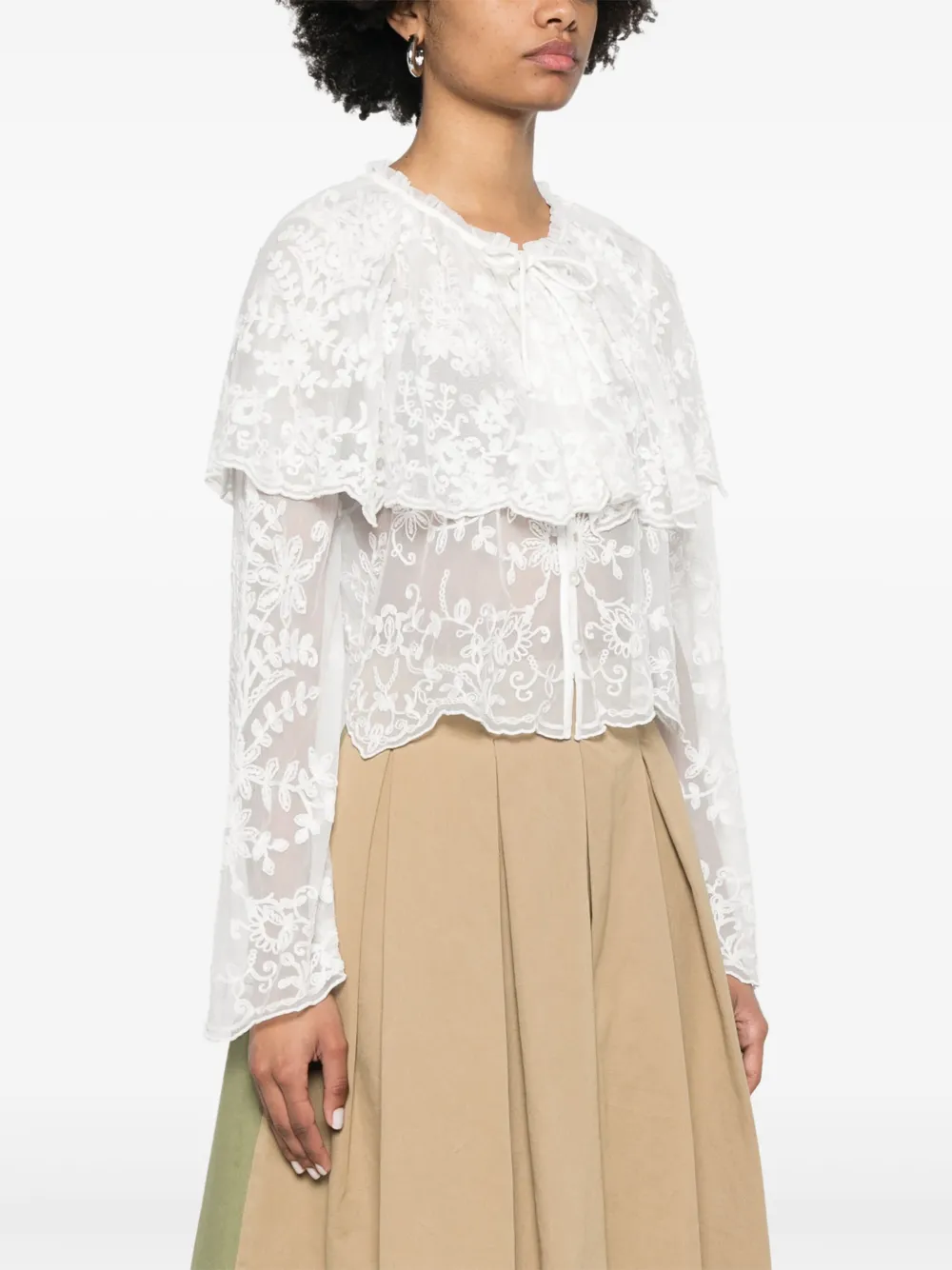Sea Marja Top In White