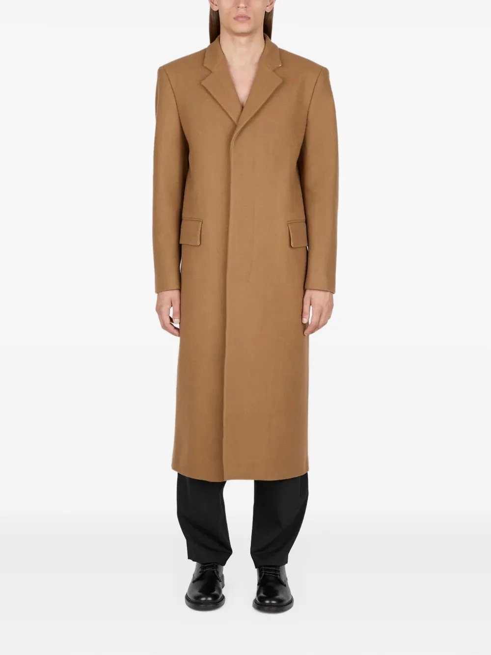 Diomene Cappotto in lana - Marrone