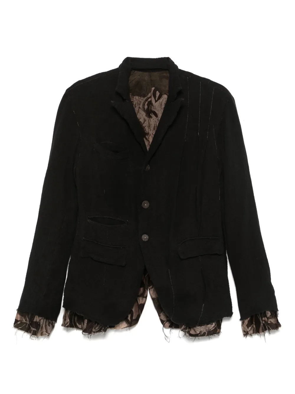 raw-cut blazer