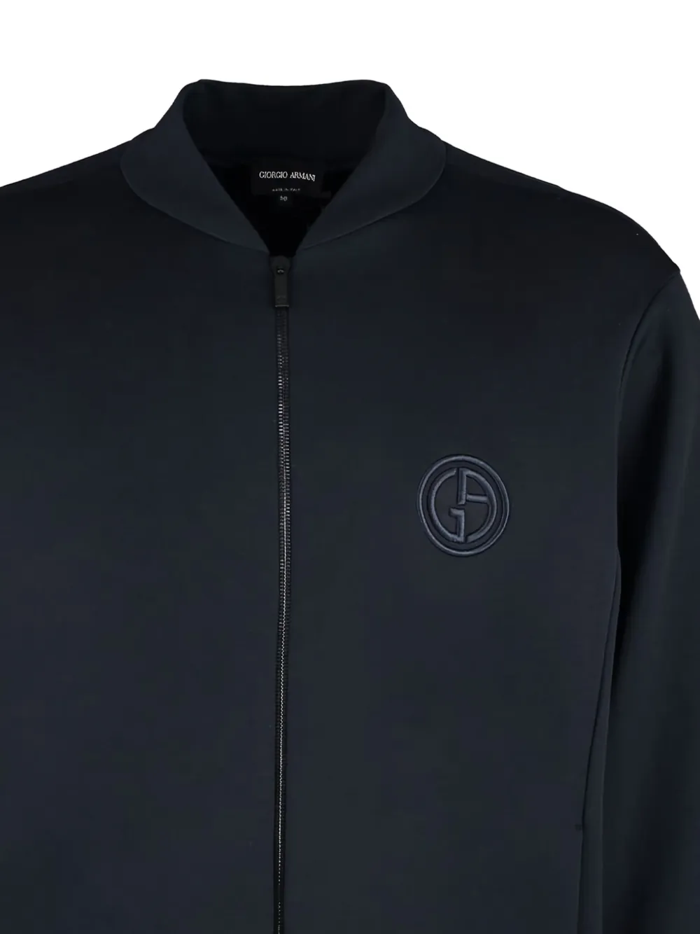 Giorgio Armani zip-front logo-embroidered bomber jacket | Sweatshirts | Image 2
