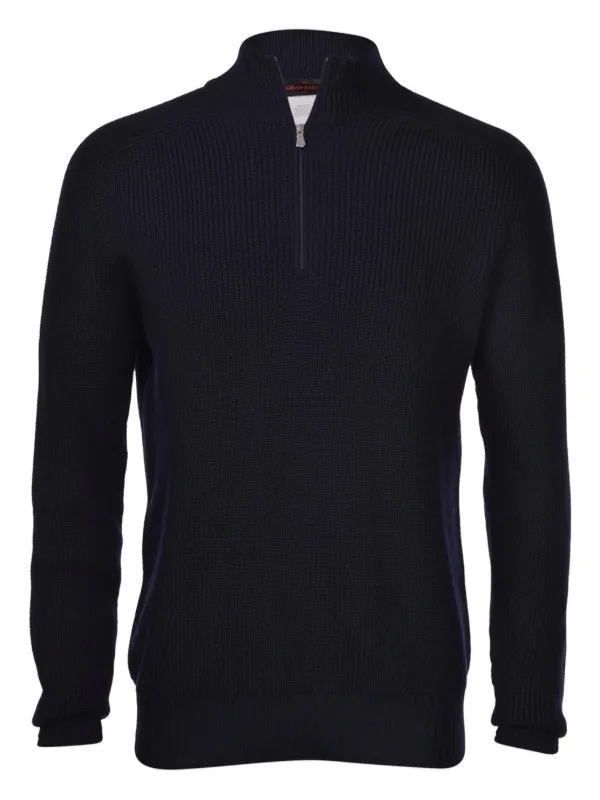 Gran Sasso ジップネック セーター | ブルー | FARFETCH JP