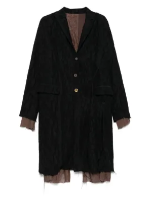 最終値下げ　CHIAHUNG SU コート CHIAHUNG SU カットアウト コート | ブラック | FARFETCH JP