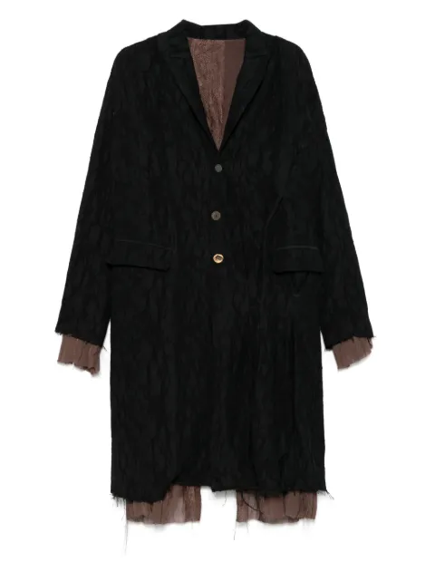 CHIAHUNG SU textured coat