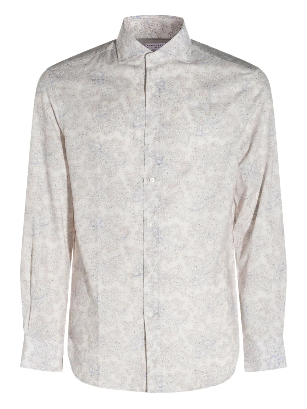 Brunello Cucinelli camisa con estampado de cachemira | neutro | Image 1