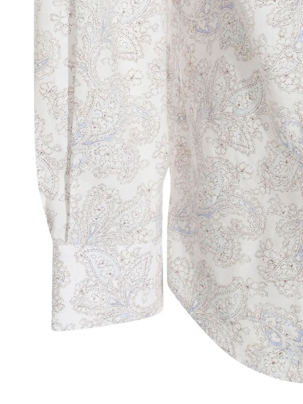 Brunello Cucinelli Overhemd met paisley-print Beige