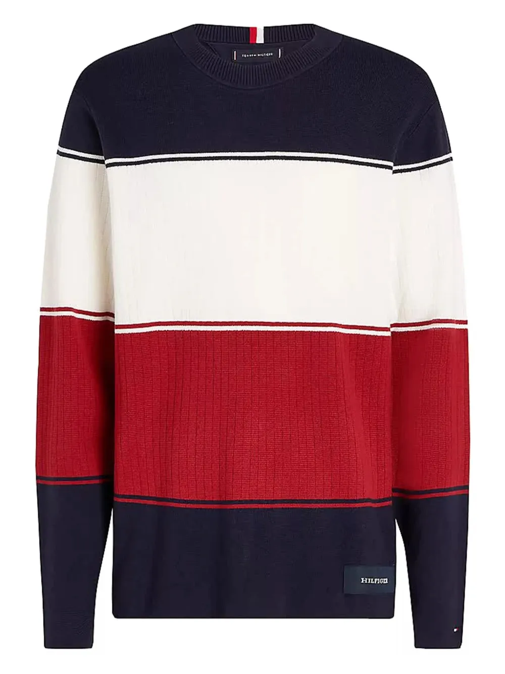 Tommy Hilfiger Maglione con design color-block - Rosso