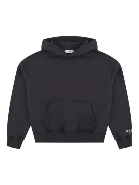 MSGM Kids logo-print hoodie