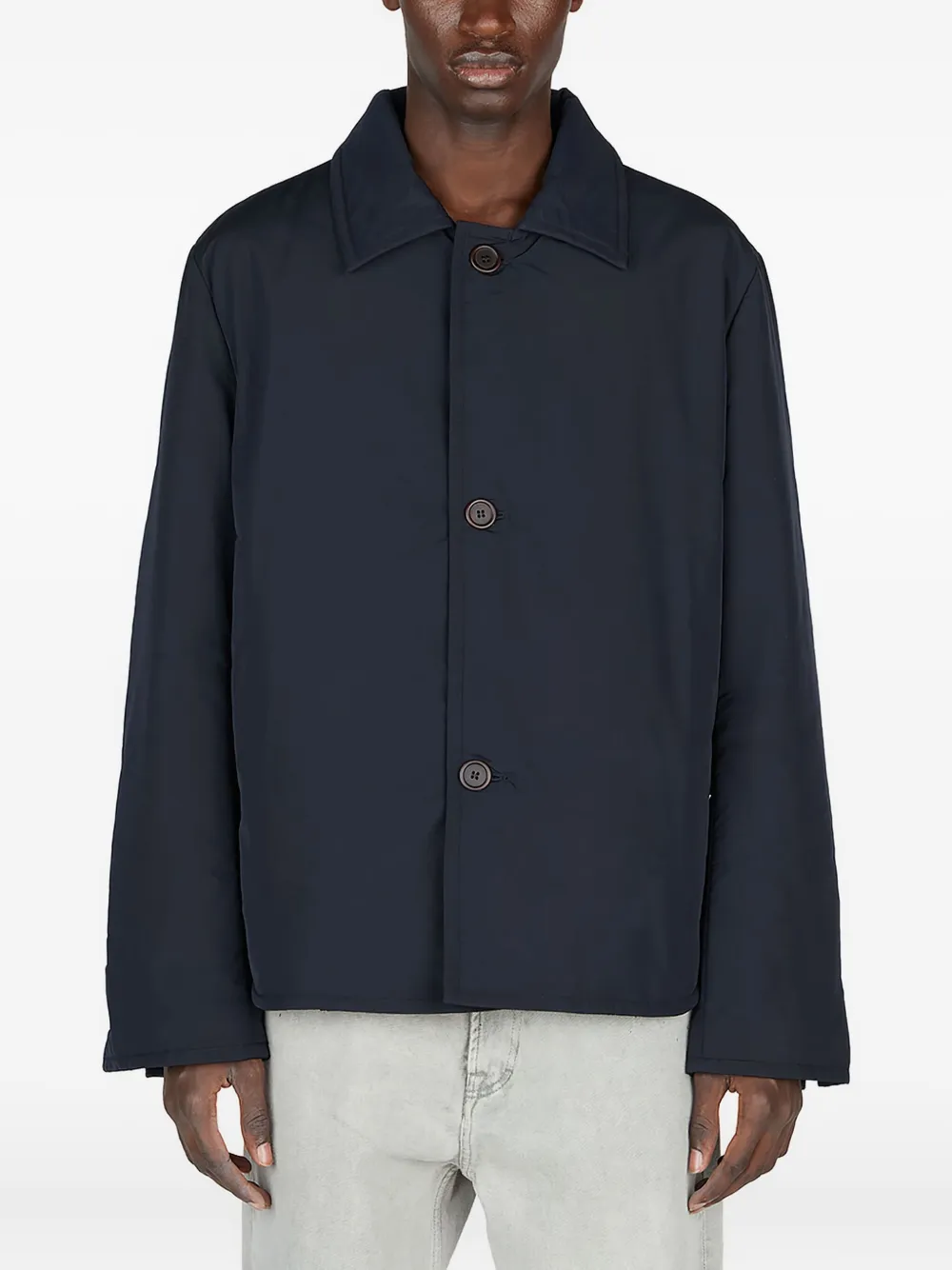 Diomene button-fastening padded jacket | Black | Image 1
