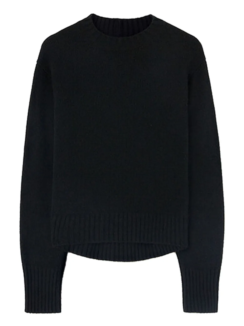 Shop Jil Sander Knitted Jumper In Black
