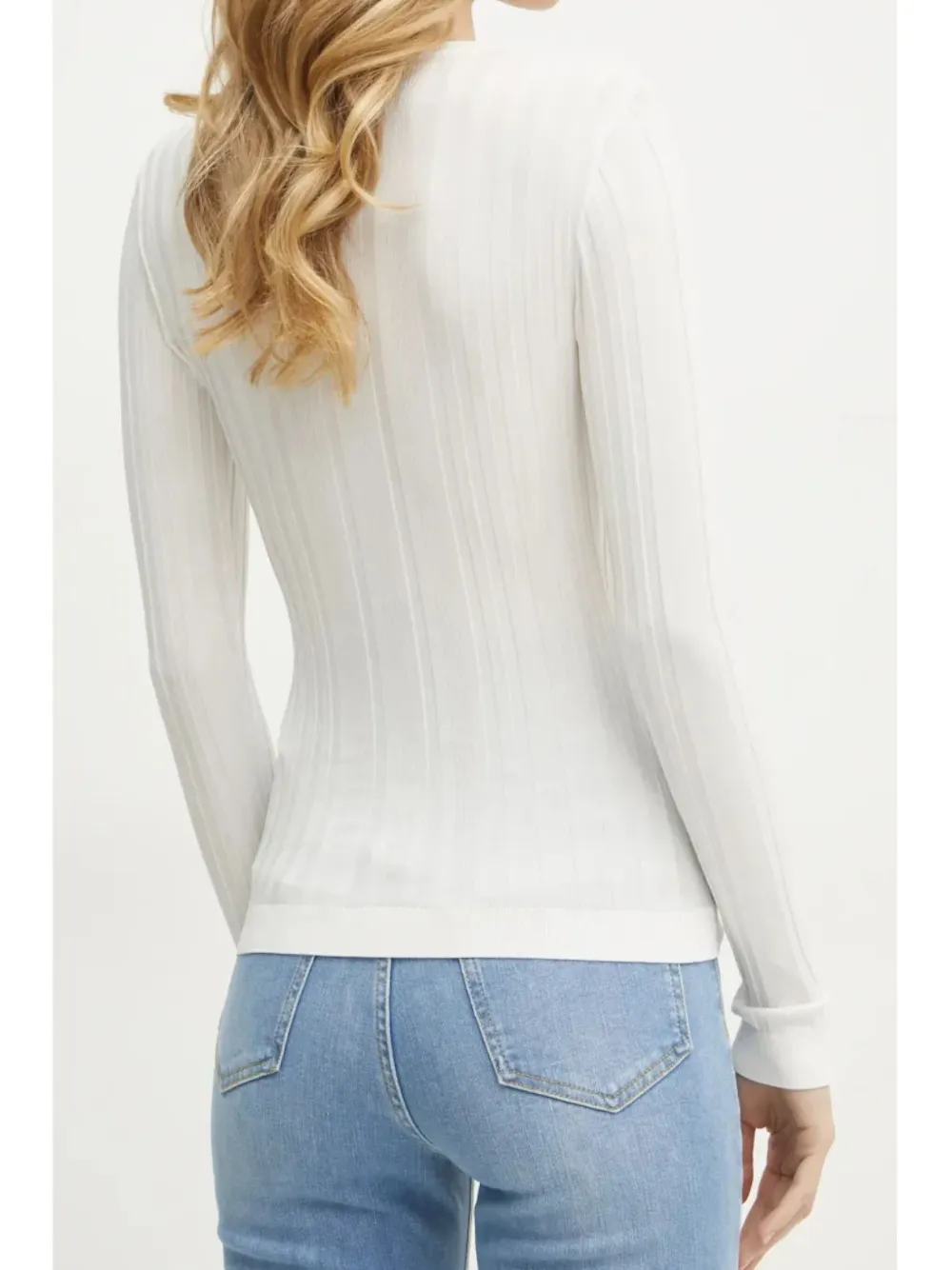 Elisabetta Franchi Sheer Detailing Cardigan In White