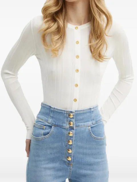 Elisabetta Franchi Cardigan com detalhe translúcido