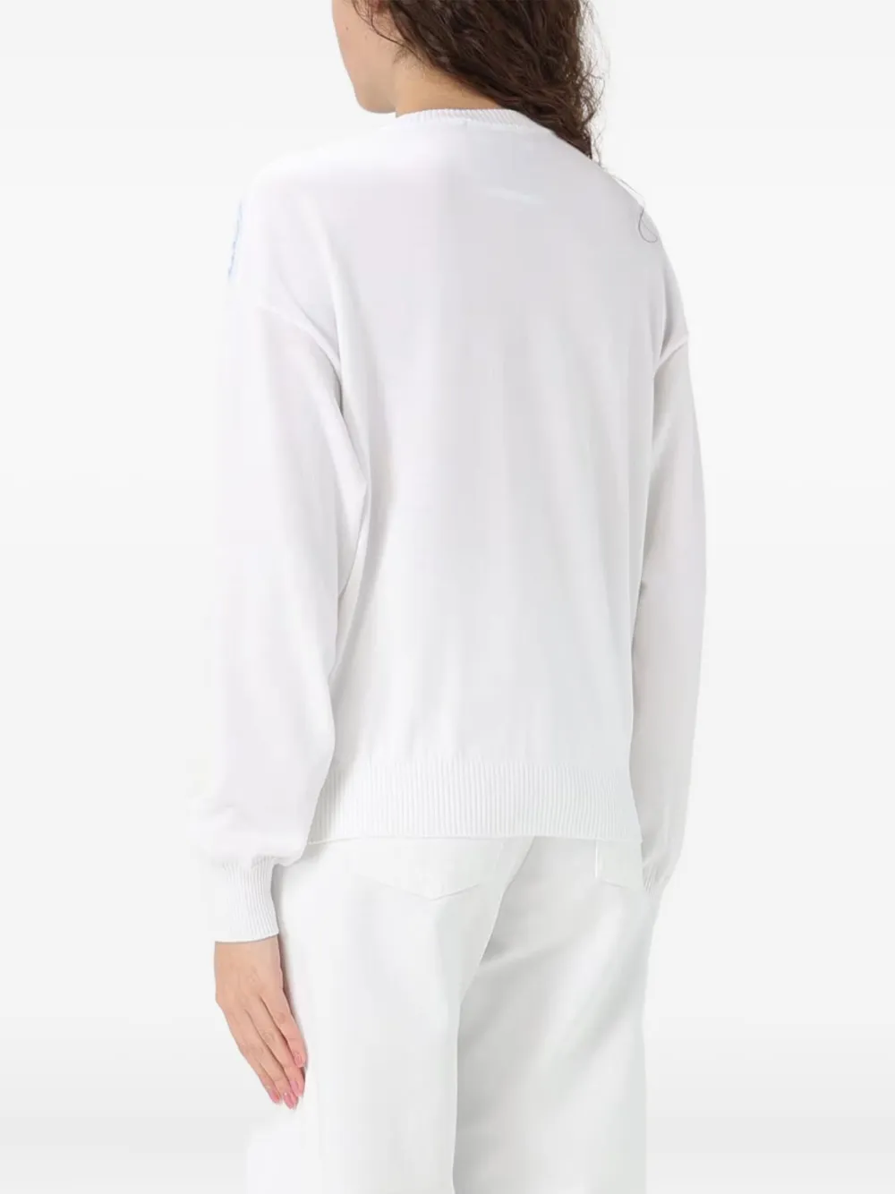 Moschino Katoenen trui Wit