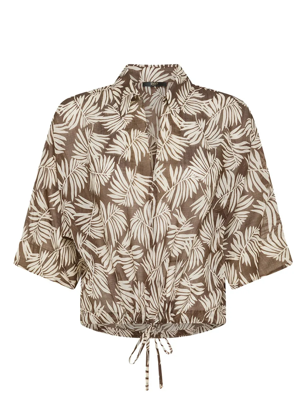 Seventy chemise à fleurs | marron | Image 1
