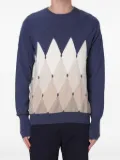 Ballantyne diamond-print jumper - Blue