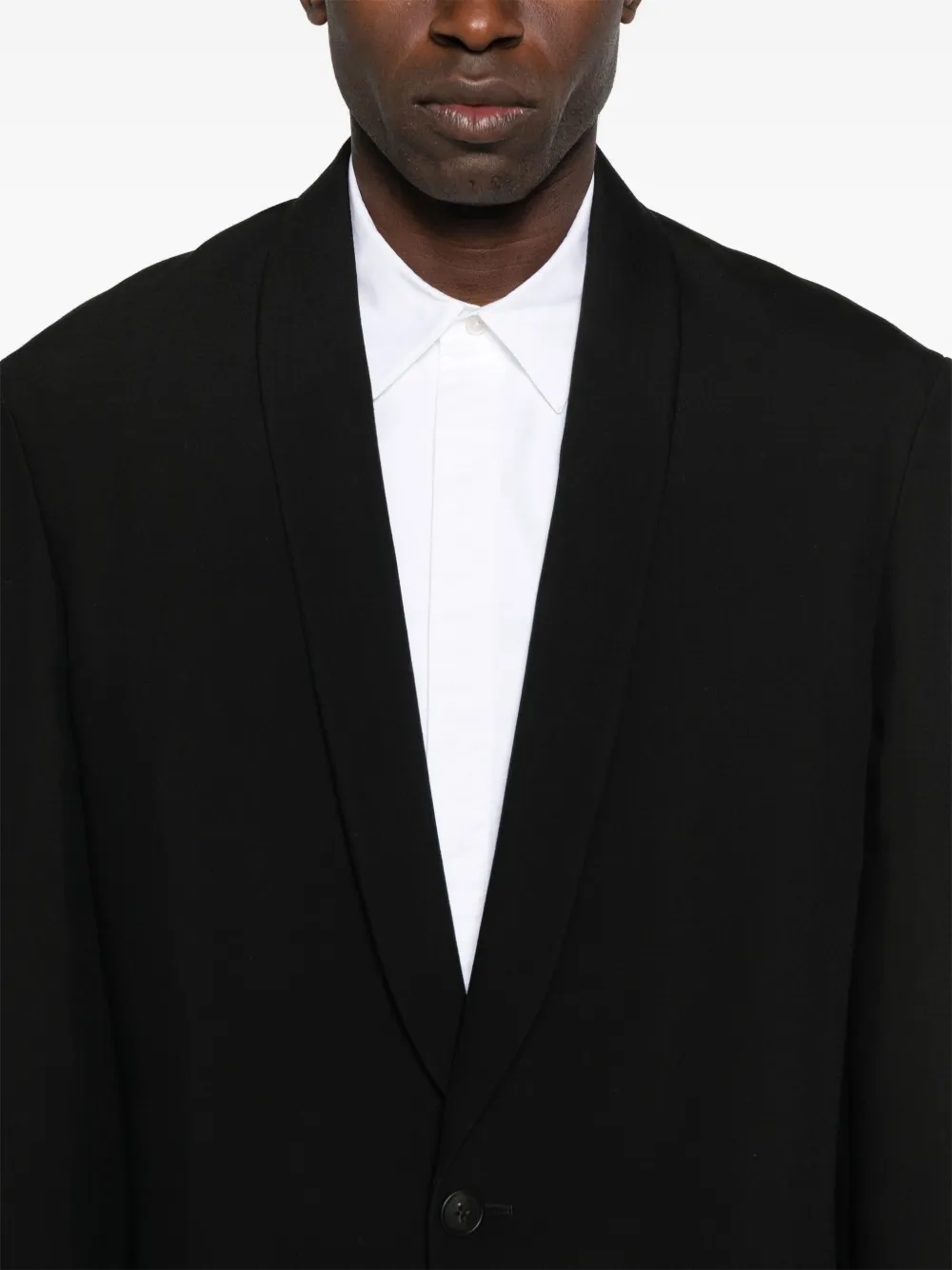 The Row Blazer met enkele rij knopen Zwart