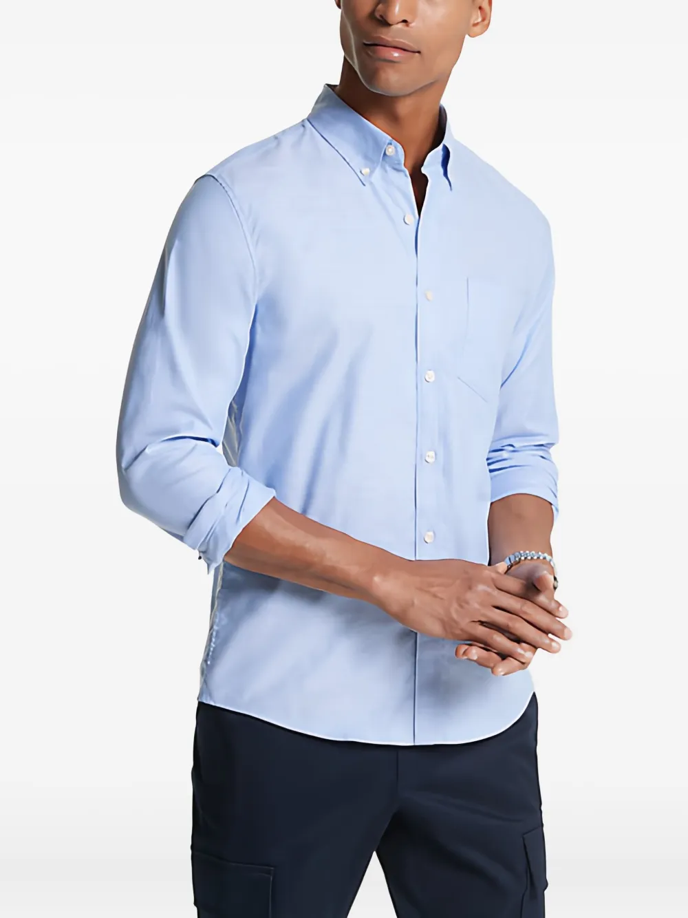 Michael Kors patch-pocket shirt - Blauw