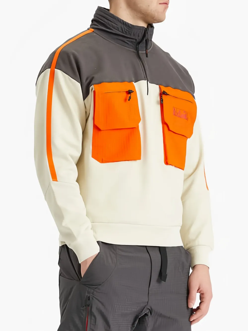 Napapijri Tusco Half-zip Sweatshirt In Neutrals