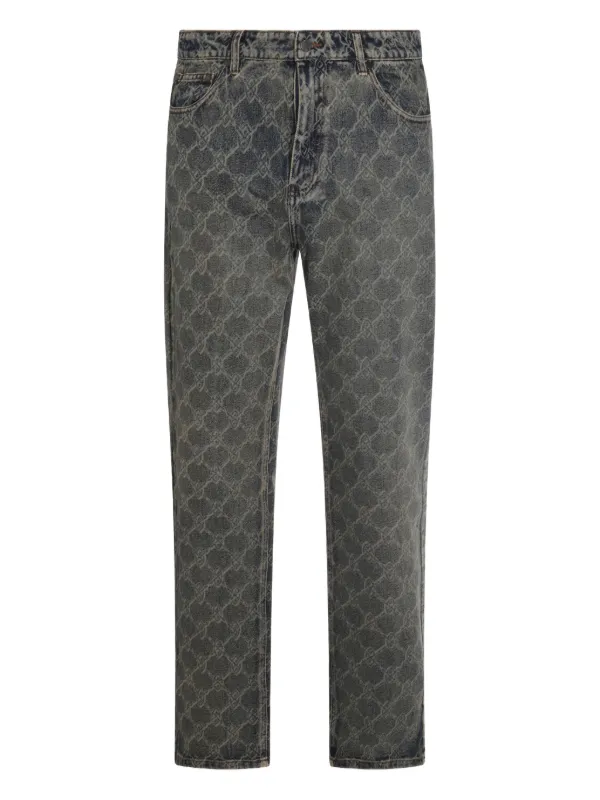 Daily Paper logo-print Jeans Blue FARFETCH JO