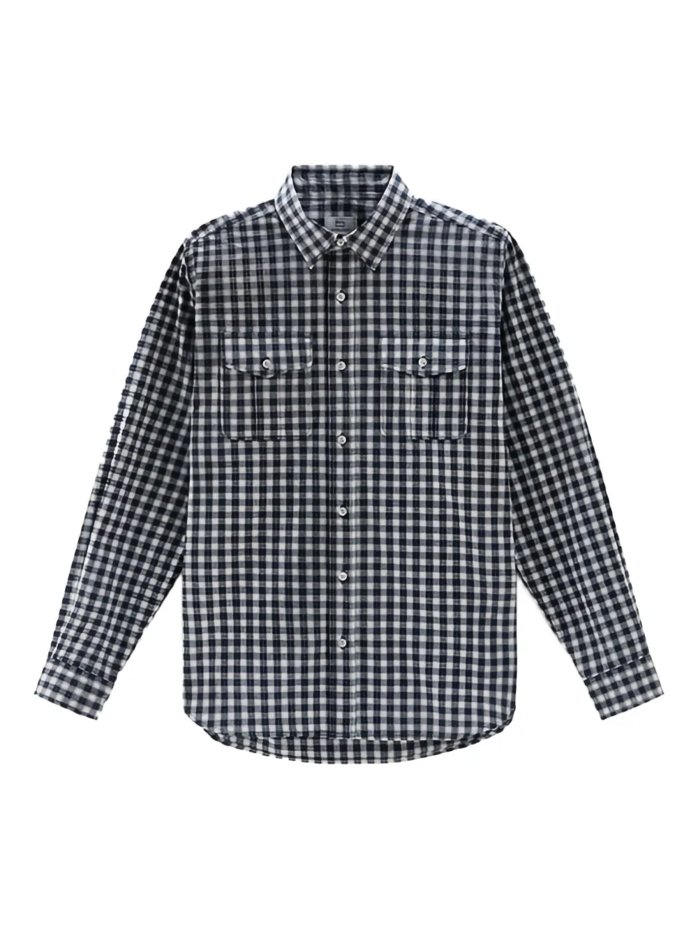 Woolrich micro-checked cotton shirt | blu | Image 1