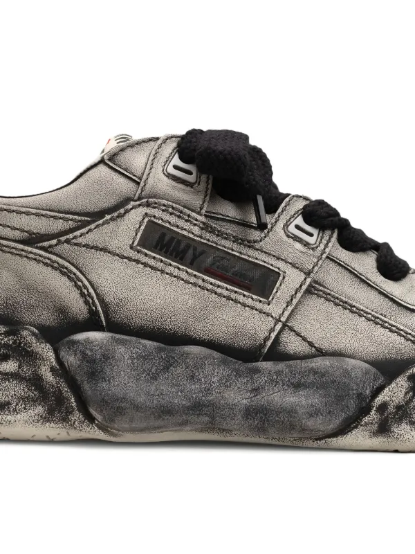 Maison MIHARA YASUHIRO Leather Sneakers | Black | FARFETCH