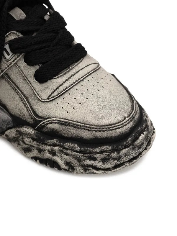 Maison MIHARA YASUHIRO Leather Sneakers | Black | FARFETCH