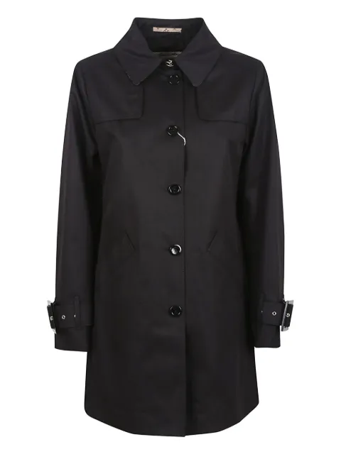 Herno pleat-detail trench coat 