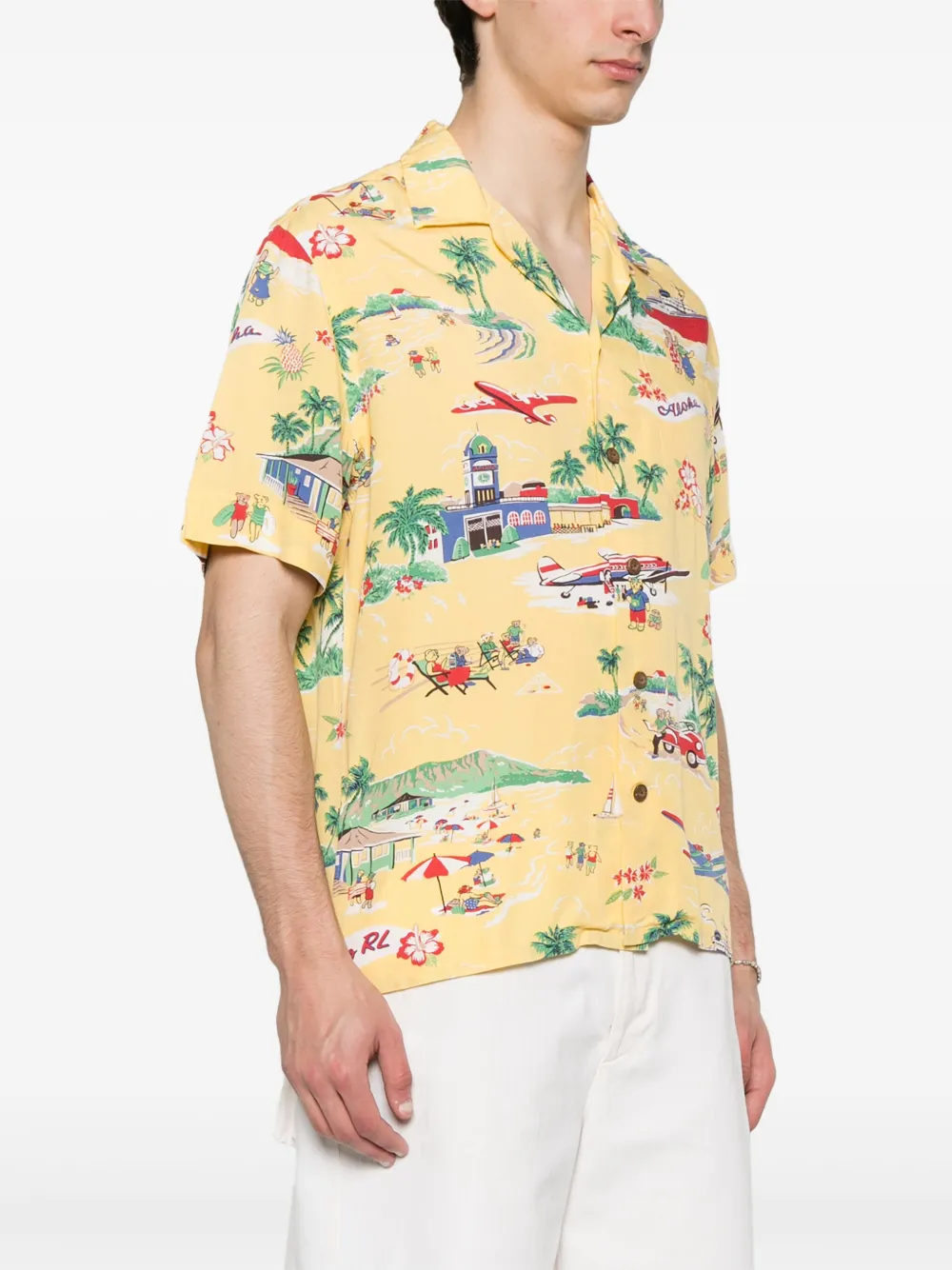 Polo Ralph Lauren Polo Bear overhemd Geel