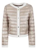Herno contrasting-trim puffer jacket - Neutrals