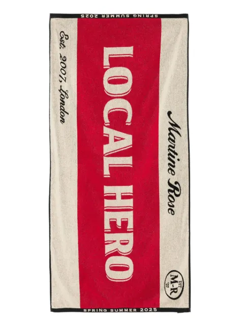 Martine Rose Local Hero beach towel