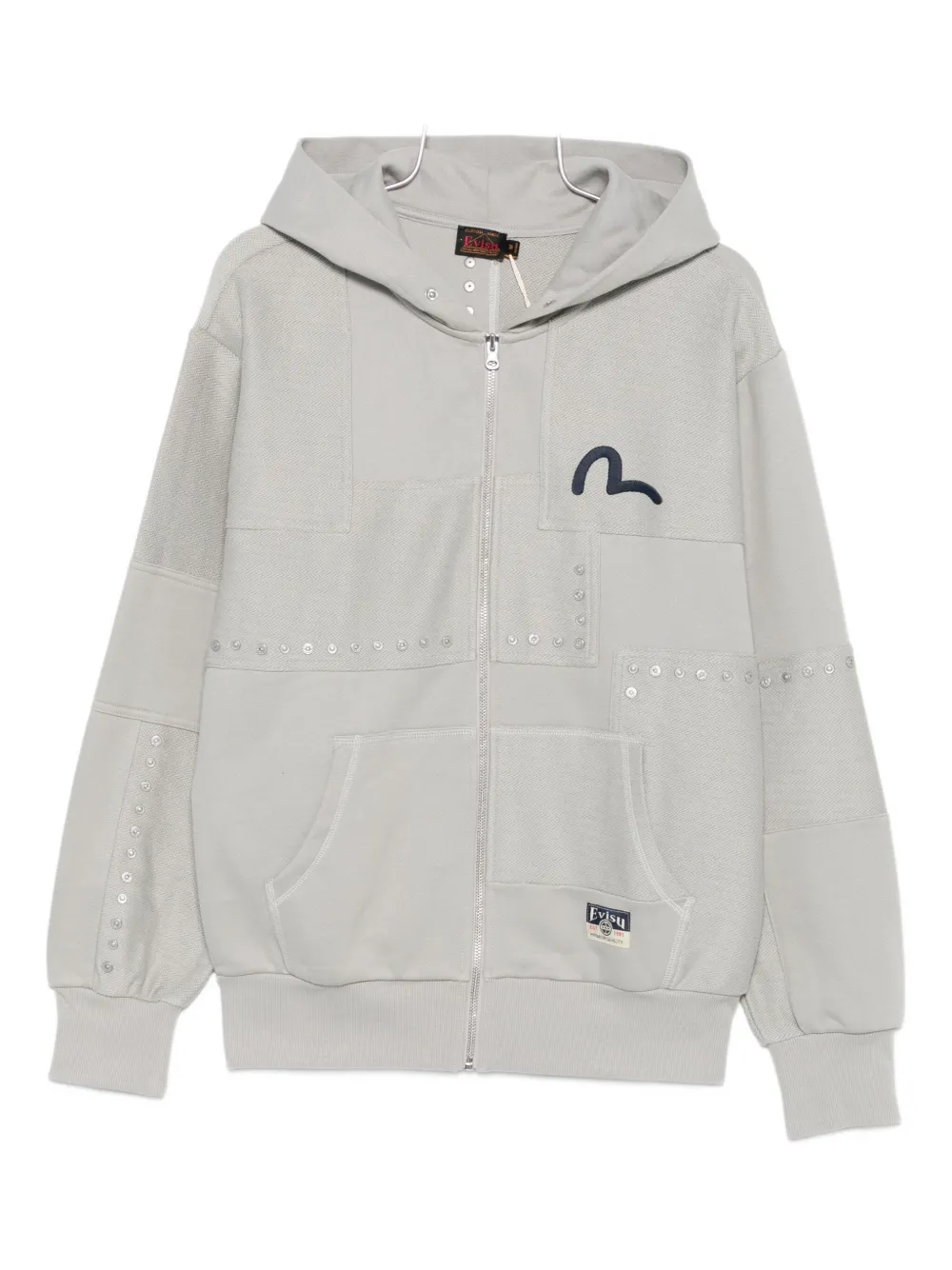 EVISU zip-up hoodie - グレー EVISU zip-up hoodie - グレー