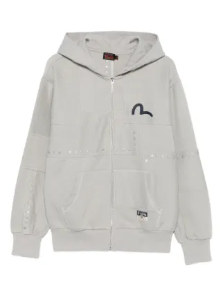 EVISU エヴィス スウェットジップアップパーカー サイズ34 EVISU ジップアップ パーカー | グレー | FARFETCH JP