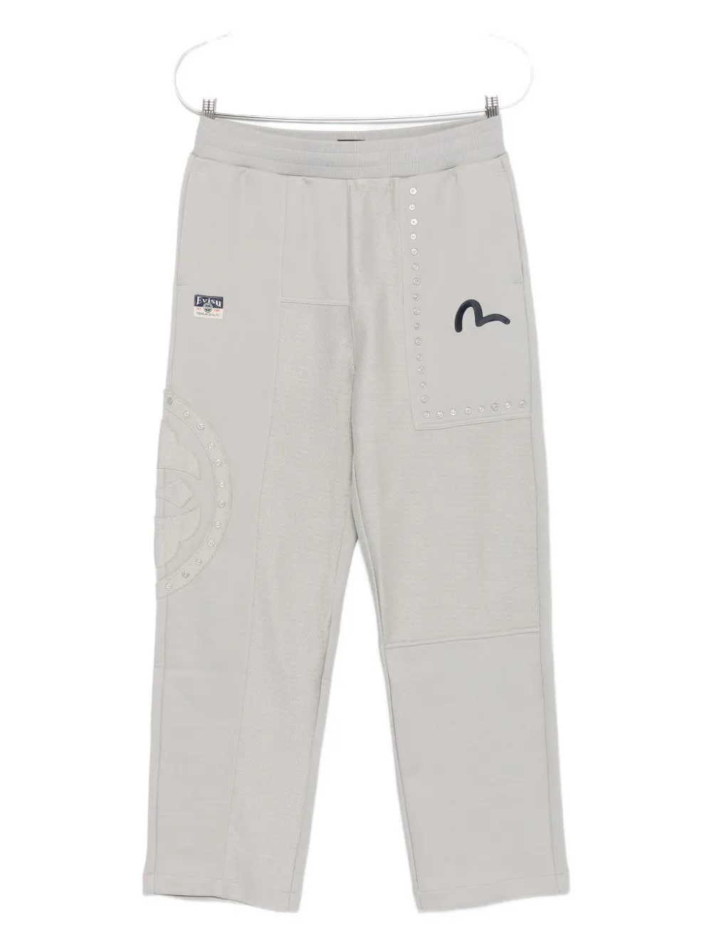 EVISU logo-embroidered track pants - グレー EVISU logo-embroidered track pants - グレー