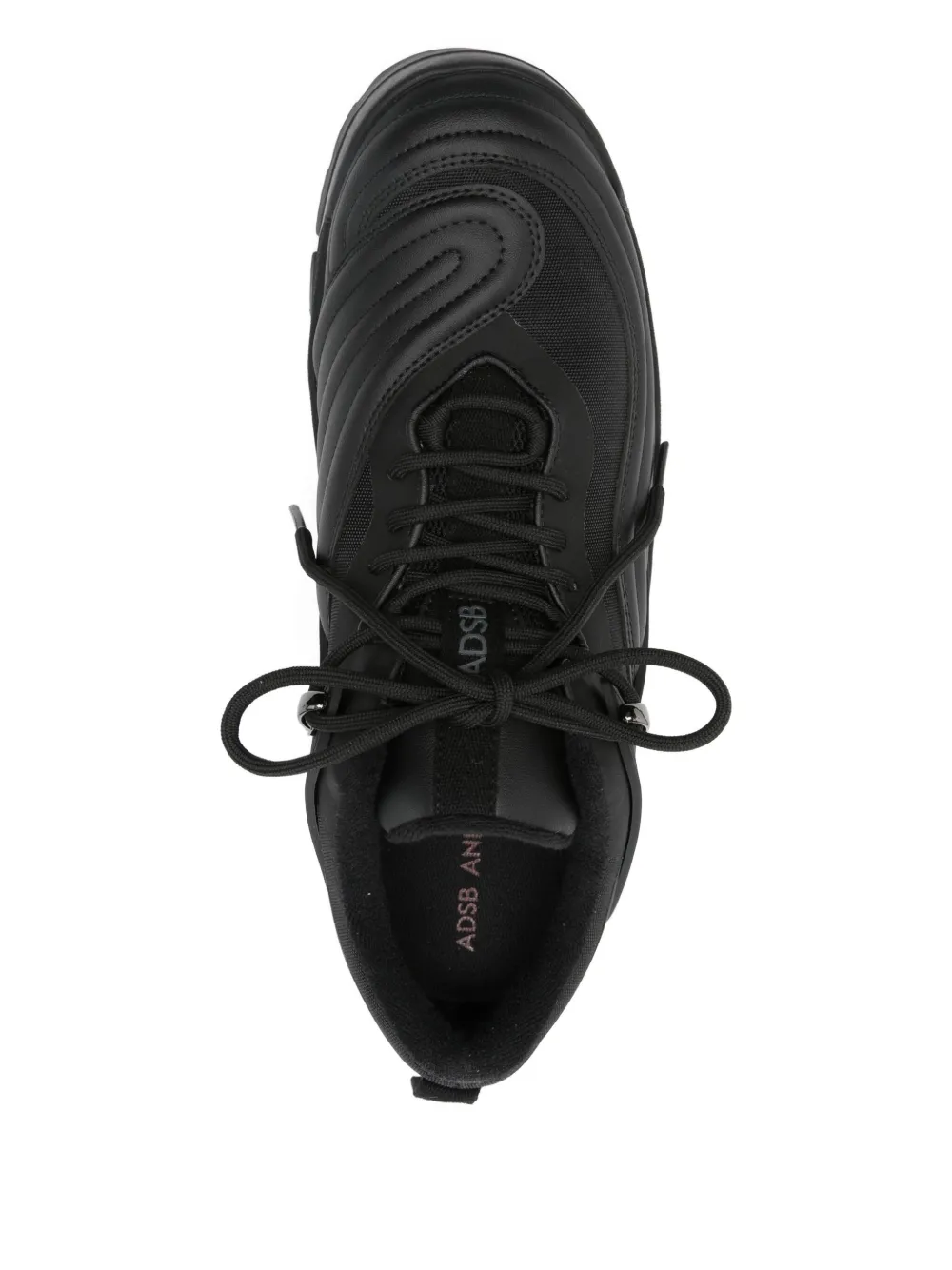 Andersson Bell lace-up rubber sneakers Black