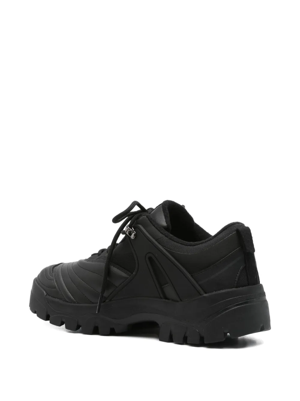 Andersson Bell lace-up rubber sneakers Black