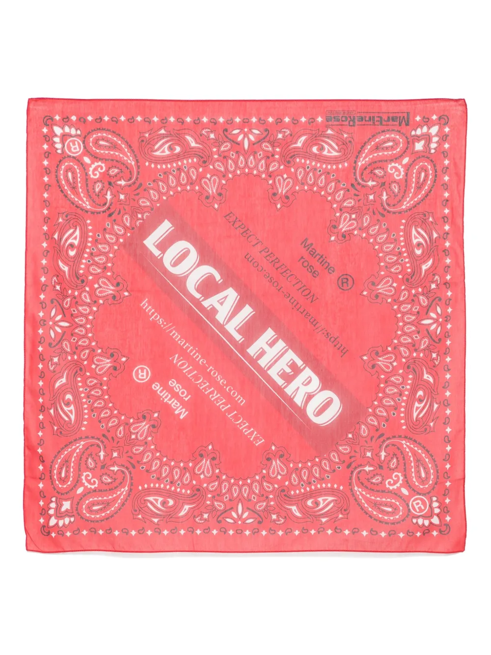 Martine Rose Bandana met paisley-print Rood