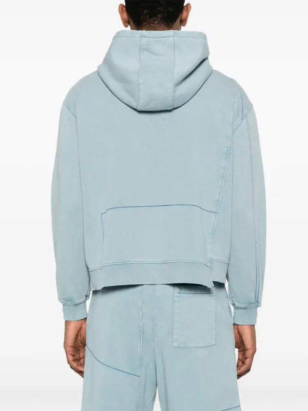 A-COLD-WALL* Oblique Hoodie Blue FARFETCH PH