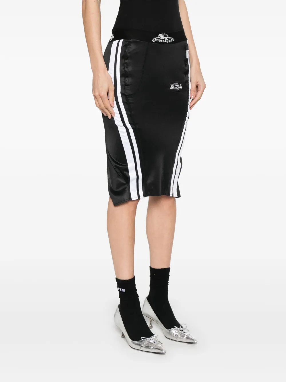 Prototypes Women S Poly Jersey Pencil Skirt In Black