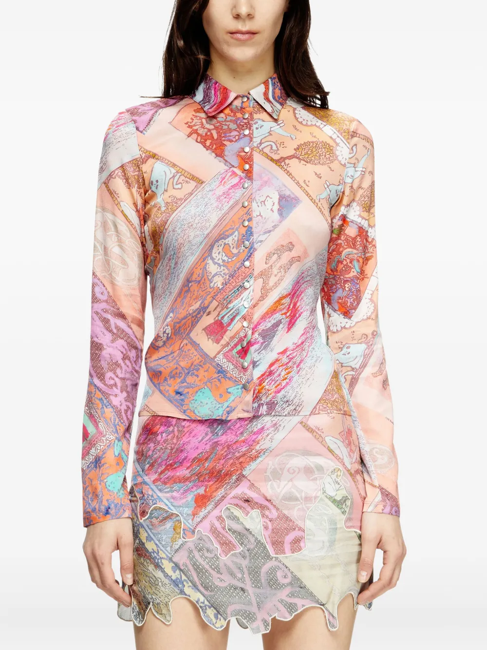 Diesel C-Amelia blouse Roze